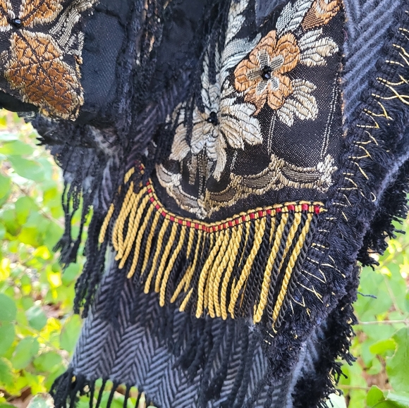 Upcycled Boho Scarf/Wrap - Picture 4 of 16